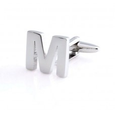 Letter M Novelty Gift Cufflinks