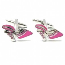 Pink Shoe Cufflinks