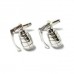 Silver Hand Grenade Cufflinks