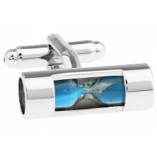 Blue Sand Glass Cufflinks