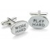 Work Hand And Play Hard Cufflinks