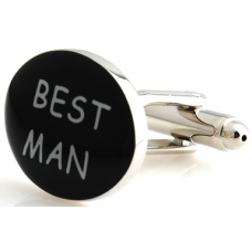 Black Best Man Cufflinks