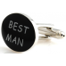 Black Best Man Cufflinks