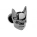 Batman Head Cufflinks In Gun Metal Grey