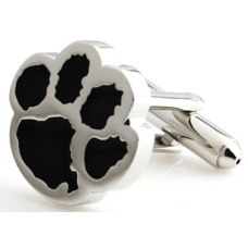 Black Paw Print Cufflinks