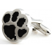 Black Paw Print Cufflinks