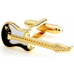 Gold Electric Guitar Cufflinks Gold Electric Guitar Cufflinks
