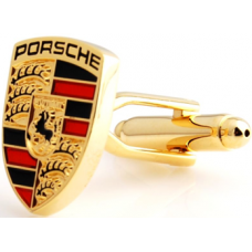 Gold Plated Porsche Cufflinks