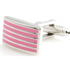 Pink Lines Cufflinks