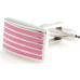 Pink Lines Cufflinks
