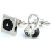 Record Player And Headphone Cufflinks
