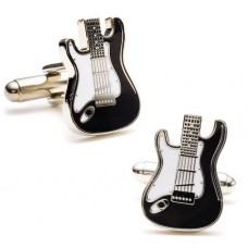 Silver Electric Guitar Cufflinks Silver Electric Guitar Cufflinks
