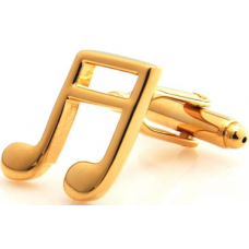 Musical Note  In Gold Colour Cufflinks