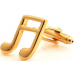 Musical Note  In Gold Colour Cufflinks