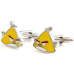 Yellow Angry Birds Cufflinks