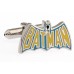 Retro Batman Cufflinks Silver Colour