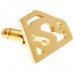 Superman Cufflinks Gold Colour