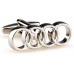 Silver Circles Audi Car Logo Cufflinks