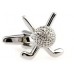Golf Club And Silver Ball Cufflinks