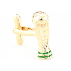 World Cup Football Cufflinks Gold Plated