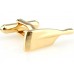 Gold Plated Oar Cufflinks
