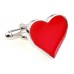Red Heart Cufflinks