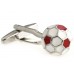 Red And White Football Cufflinks