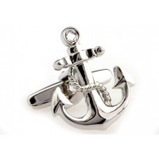 Anchor With Rope Cufflinks