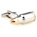 Gold Tipped Bullet Cufflinks