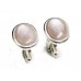 Sterling Silver Pink Mother Of Pearl Cufflinks