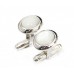 Hand Made Sterling Silver Cufflinks With White Mother Of Pearl