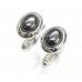 Sterling Silver Cufflinks With A Hematite Stone