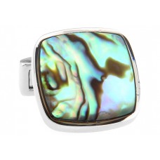 Silver Plated Abalone Shell Cufflinks 156152