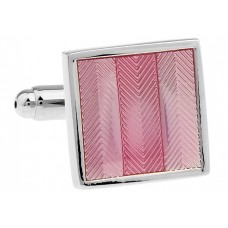 Classic Pink Oil Painted Cufflinks 210113