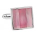 Classic Pink Oil Painted Cufflinks 210113