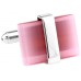 Rectangular Pink Opal Cufflinks 170835