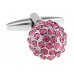 Multi-set Pink Rhinestone Cufflinks