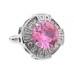 Pink Crystal Zirconia Cufflinks 164106