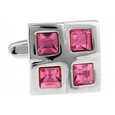 Pink Rhinestone Cufflinks 61488 Pink Rhinestone Cufflinks 61488