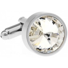 White Satellite Drill Cufflinks 330062