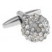 White Rhinestone Cufflinks 156010 White Rhinestone Cufflinks 156010