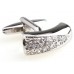 White Rhinestone Cufflinks 155826