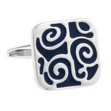 Dark Blue  Stoving Varnish Cufflinks 155924