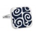 Dark Blue  Stoving Varnish Cufflinks 155924