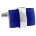 Royal Blue Opal Glass Cufflinks 155992
