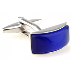 Royal Blue Opal Glass Cufflinks 170217