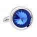 Blue Satellite Drill Cufflinks 171002