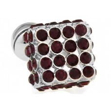 Purple Rhinestone  Cufflinks 156955