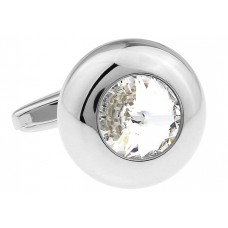 White Rhinestone Cufflinks 168393 White Rhinestone Cufflinks 168393