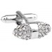 White Rhinestone Cufflinks 156112 White Rhinestone Cufflinks 156112